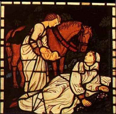 The Birth of Tristan, from \'The Story of Tristan and Isolde\'