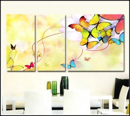Pintados à mão pintura a óleo abstrata, com quadro esticado-Set