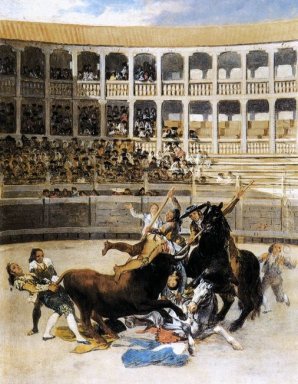 Picador Tertangkap By The Bull 1793