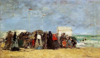 Beach Scene Trouville 1864