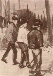 Tre skogshuggare Gång 1884