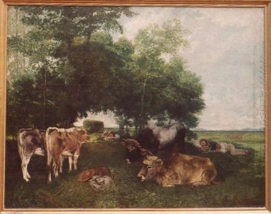 Resten under skördesäsongen bergen i Doubs 1867