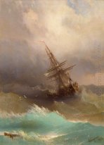 Navio no mar tormentoso 1887