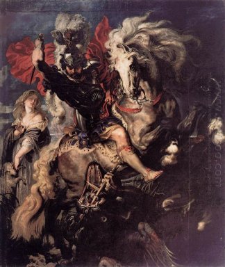 St George que luta o dragão 1606-1610