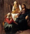 Christ dans la maison de Marthe et Marie