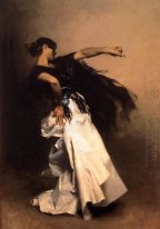 Den spanska dansare Study För El Jaleo 1882