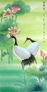 Guindaste-Lotus - pintura chinesa