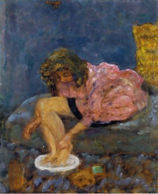 Vrouw wast haar voeten 1894