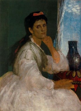 Portret van clara b cklin 1872