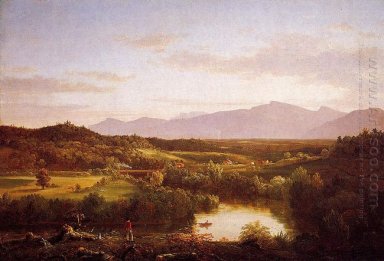 Río en el Catskills 1843
