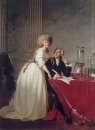 Portret van Antoine Laurent en Marie Anne Lavoisier