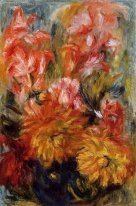 Gladiolas Dalam Vas Biru