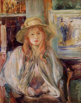 Julie Manet com um chapéu de palha 1892