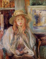 Julie Manet Dengan Straw Hat 1892
