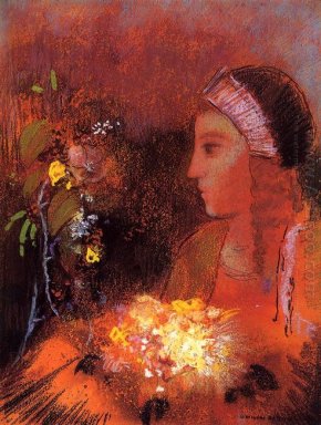 Mujer con Flores