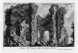 The Roman Antiquities T 1 Plate Xviii Ruins Of The Tempio Della