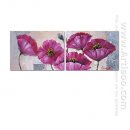 Tangan-Dicat Floral Oil Painting - Set 2