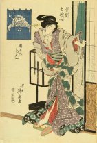 A portrait of the courtesan Kashiko of Tsuruya