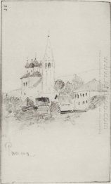 Com Igreja Campanário Em Reshma 1890