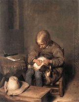 The Flea-Catcher (Boy with his Dog)