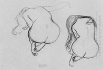 Dua Studi Of Sitting Nudes 1902