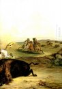 Indios cazar el bisonte [Derecho]
