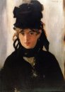 Berthe Morisot com um buquê de violetas 1872