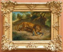 Lion och Alligator 1855