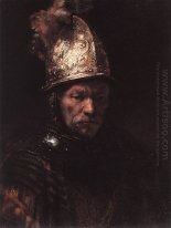 Homem em um capacete dourado 1669