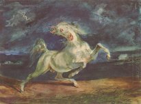 Cavallo spaventato da una tempesta 1824