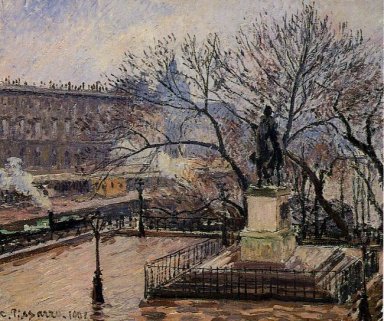 el Tarrace elevada del pont neuf y la estatua de Enrique IV 1901