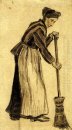 Vrouw met Een Bezem 1882