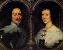 Karl I av England och Henrietta i frankrike