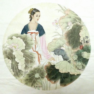 Belle Dame - Peinture chinoise