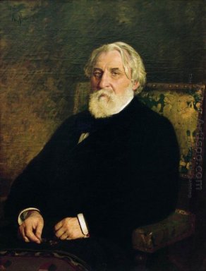 Porträt von Iwan Sergejewitsch Turgenjew Writer 1874