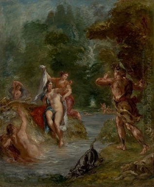 Die Summer Diana überrascht von Actaeon 1863