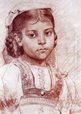 Porträt einer dalmatinischen Mädchen