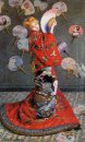 Camille Monet en traje japonés