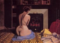 Nude At The Stove 1900