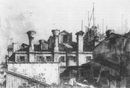 telhados e chaminés em Veneza