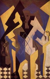 Harlequin em uma mesa 1919