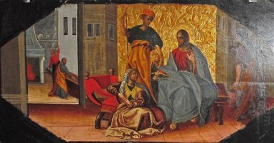 Icône Christ dans la maison de Matha et Marie