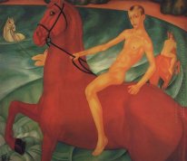 Banhando o cavalo vermelho 1912