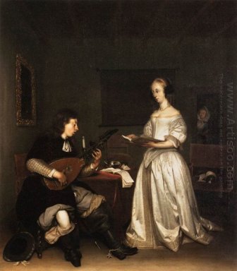 Duet Tersebut: Penyanyi Dan Theorbo Pemain
