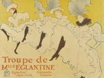 Troupe de Mlle Elegantine Affiche 1896