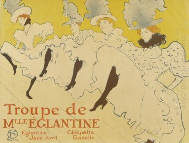 Troupe De Mlle Elegantine Affiche 1896
