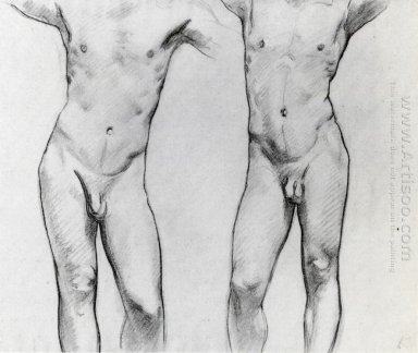 Torsos von zwei männlichen Nudes