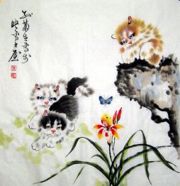 Cat - Lukisan Cina