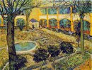 El patio del hospital en Arles 1889