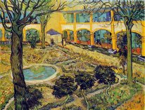The Courtyard Of The Hospital In Arles 1889